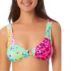 California Waves Patchwork Print Bralette
Bikini Top